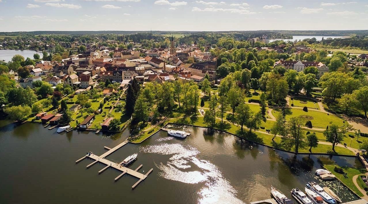 Luftbild der Stadt Fürstenberg/Havel