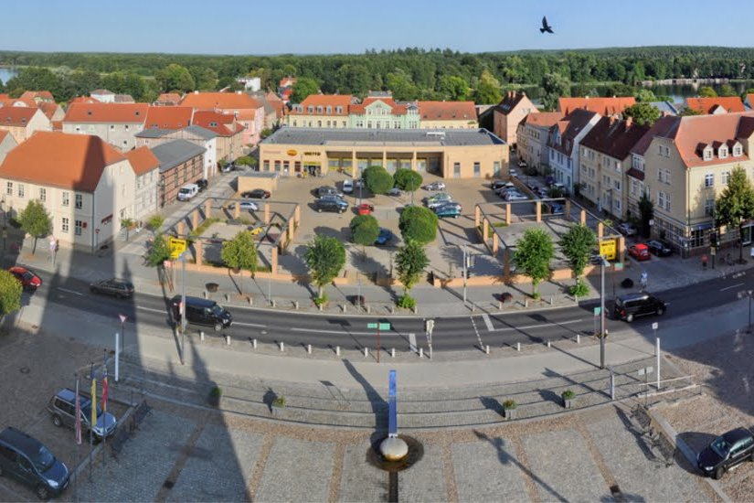 Marktplatz Fürstenberg/Havel Bild: Matthias Henke | Ev-Kirchengemeinde Fürstenberg/Havel, 2018